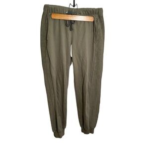 Aerie Jogger Sweatpants Light Green Ribbed Side S